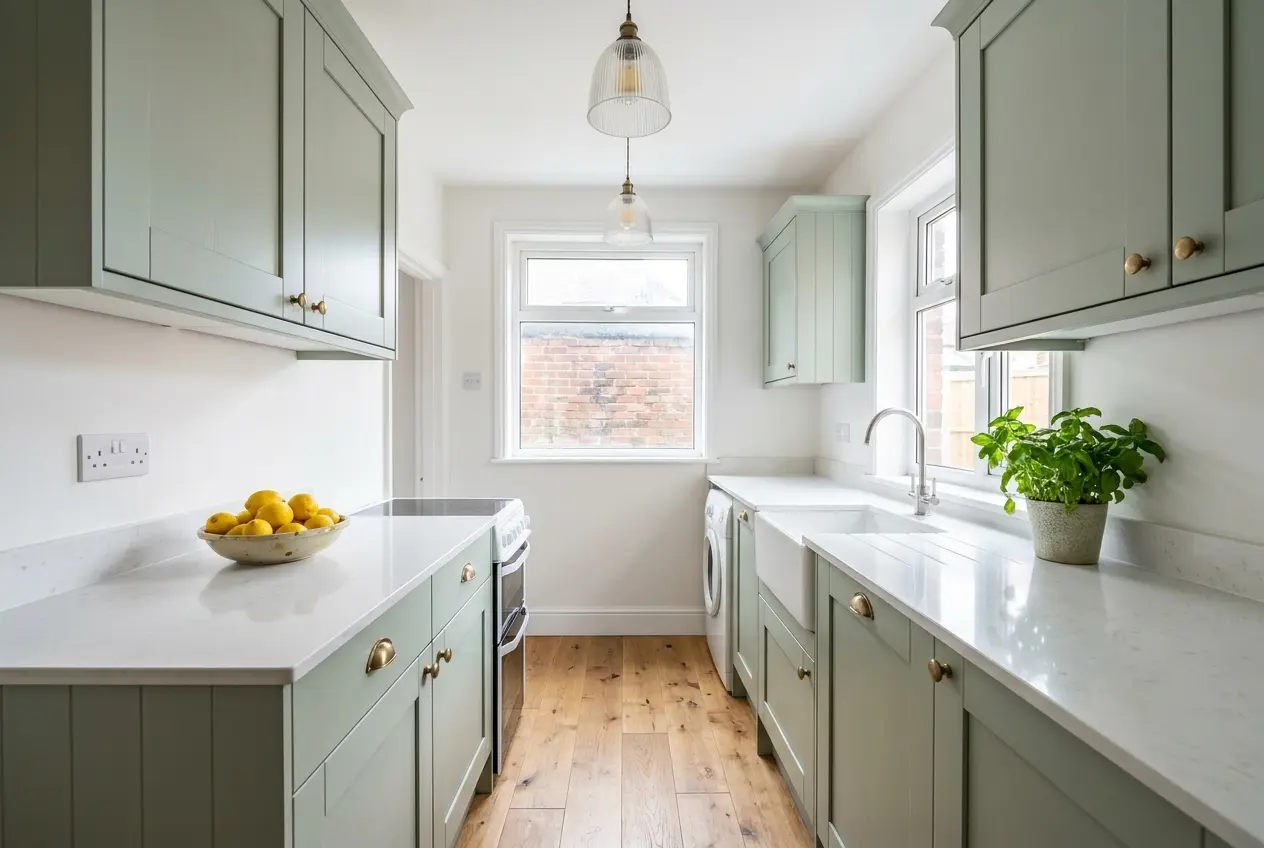 Kitchen, virtually renovated